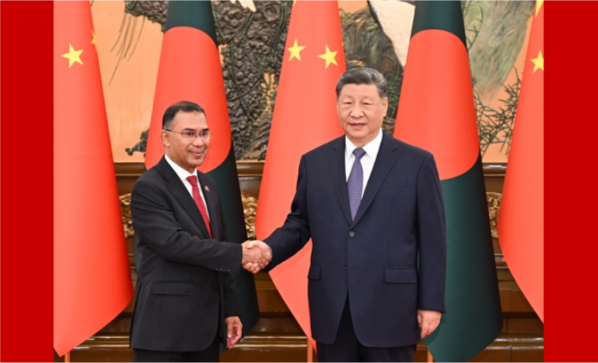 习近平会见孟加拉国总理塔里克